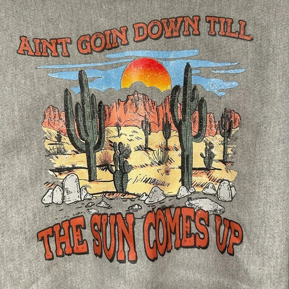 Customized - champion crew sweatshirt “ain’t goin’ down until the sun comes up” - Picture 2 of 4